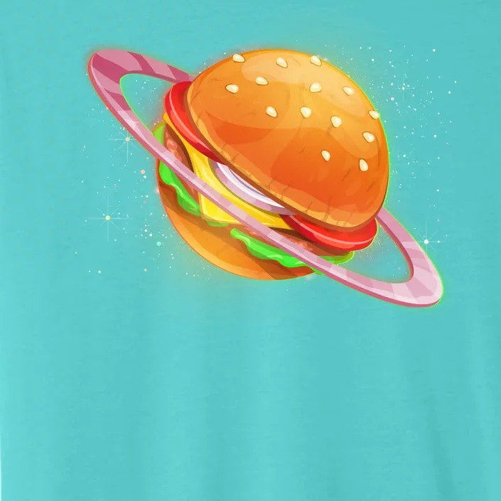 Funny Cosmic Galaxy Burger Planet ChromaSoft Performance T-Shirt