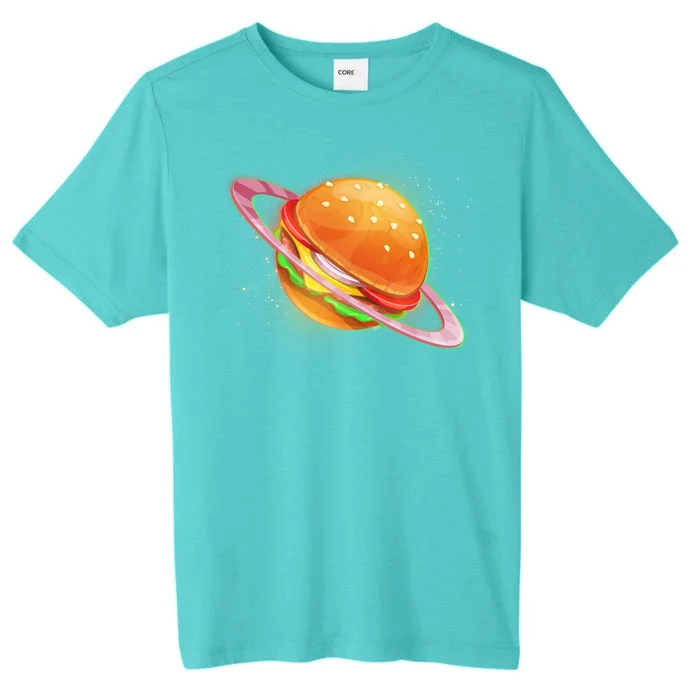 Funny Cosmic Galaxy Burger Planet ChromaSoft Performance T-Shirt