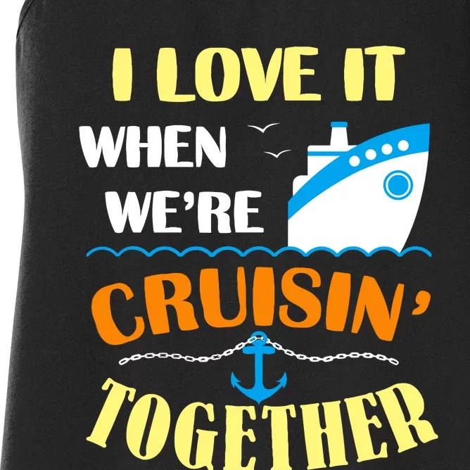 Family Cruise Group Cruise Humor Cruising Gifts Cute Cruises Women's Racerback Tank