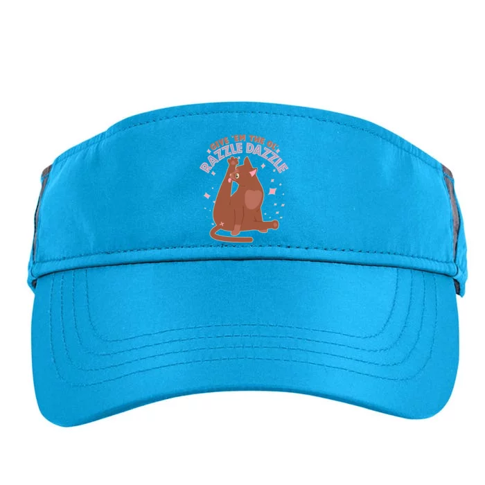 Funny Cat Give Em The Ol Razzle Dazzle Adult Drive Performance Visor