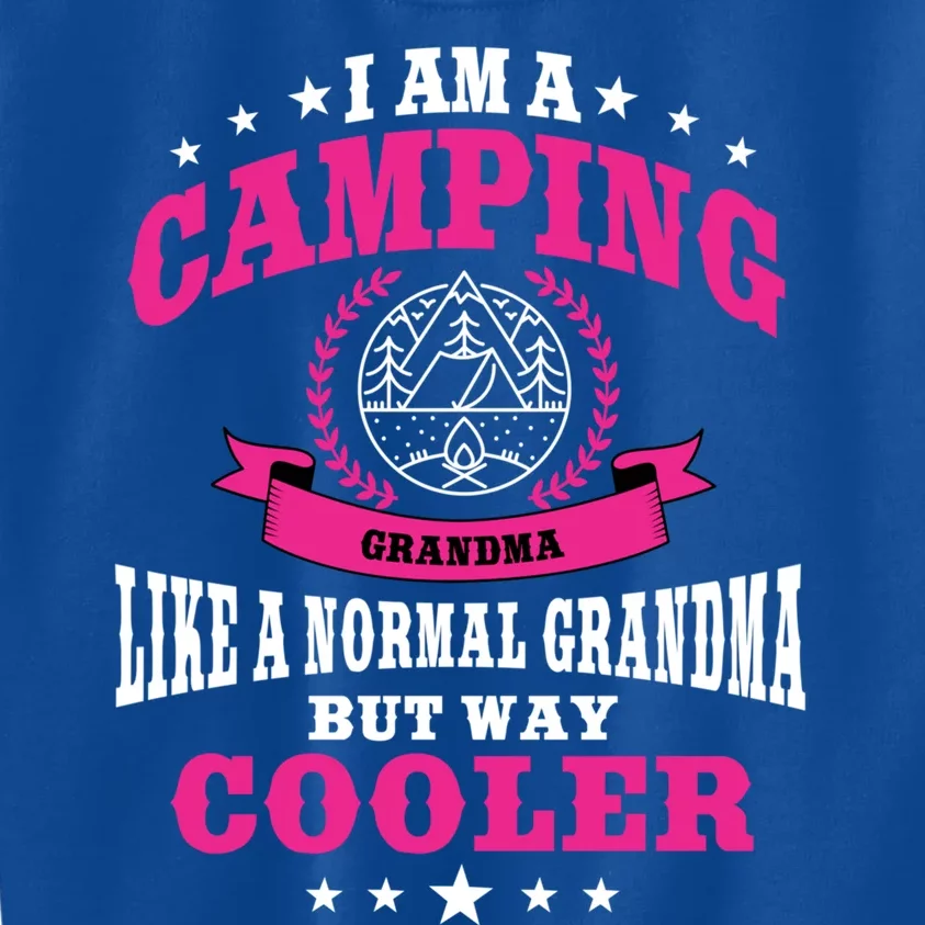 Funny Camping Grandma Saying Summer Camp Gift Kids Sweatshirt