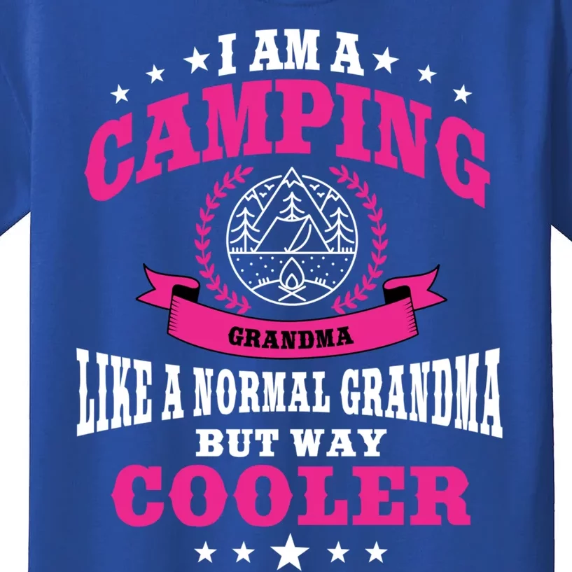 Funny Camping Grandma Saying Summer Camp Gift Kids T-Shirt