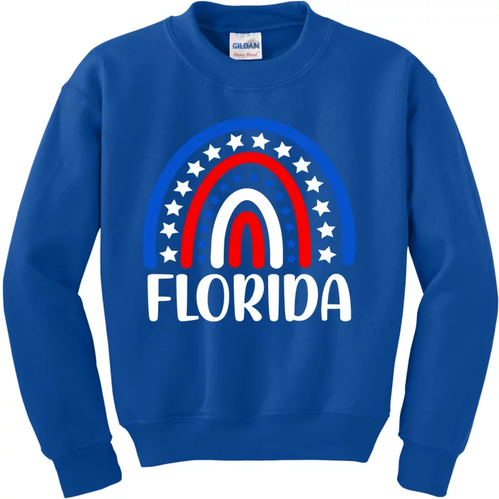 Florida Cool Gift I Love Florida Usa Gift Kids Sweatshirt