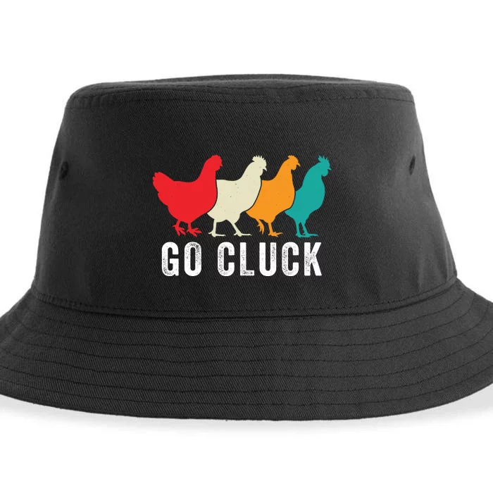 Funny Chicken Go Cluck Chicken Pet Chicken Lovers Funny Chicken Chickens Sustainable Bucket Hat