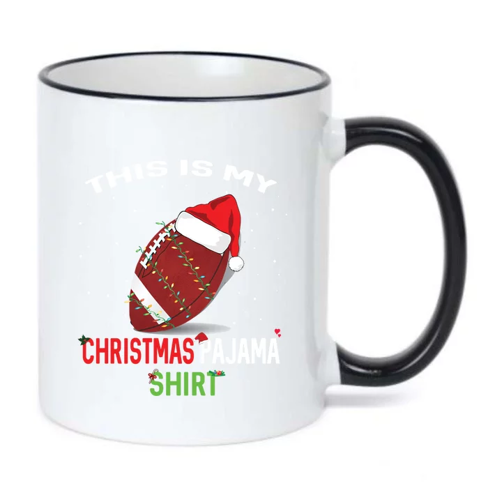 Football Christmas Gift Pajama Tee Family Matching 2020 Funny Gift Black Color Changing Mug