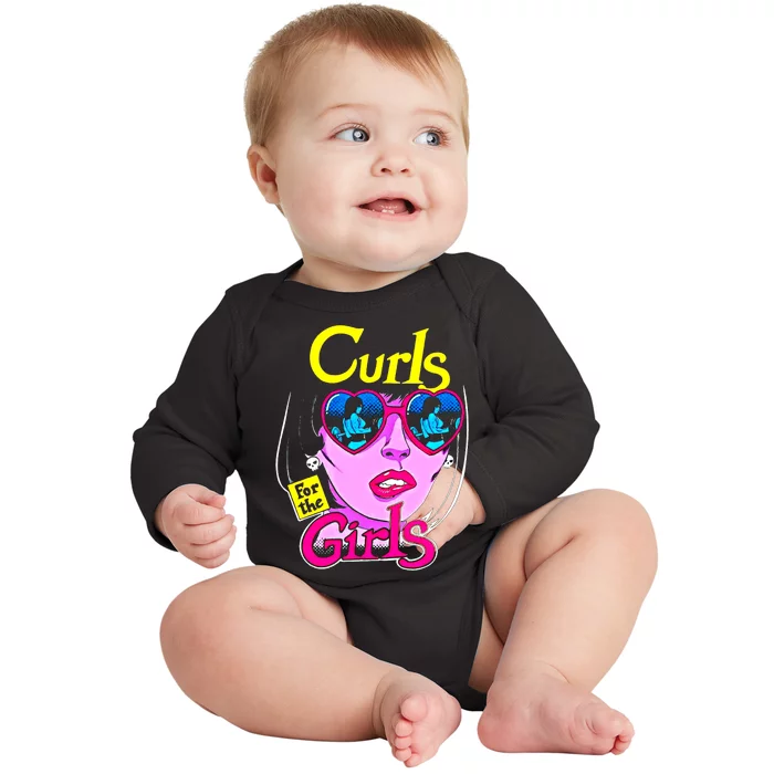 Funny Curls Gym Weightlifting Bodybuilding Fitness Meaningful Gift Baby Long Sleeve Bodysuit