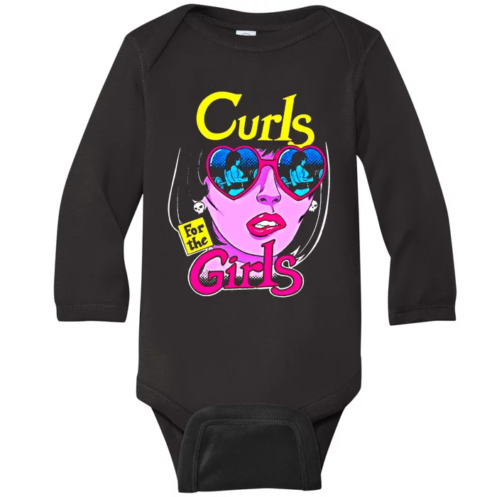 Funny Curls Gym Weightlifting Bodybuilding Fitness Meaningful Gift Baby Long Sleeve Bodysuit