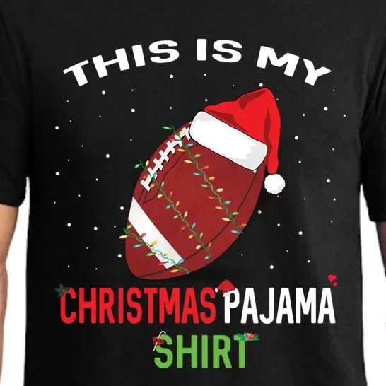 Football Christmas Gift Pajama Tee Family Matching 2020 Funny Gift Pajama Set