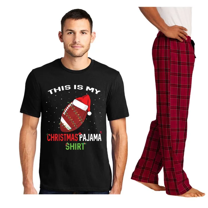 Football Christmas Gift Pajama Tee Family Matching 2020 Funny Gift Pajama Set