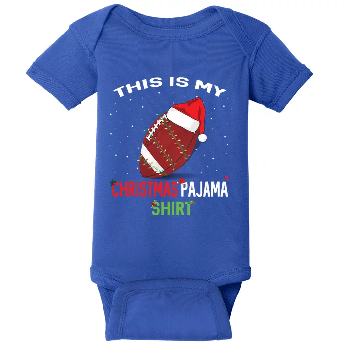 Football Christmas Gift Pajama Tee Family Matching 2020 Funny Gift Baby Bodysuit