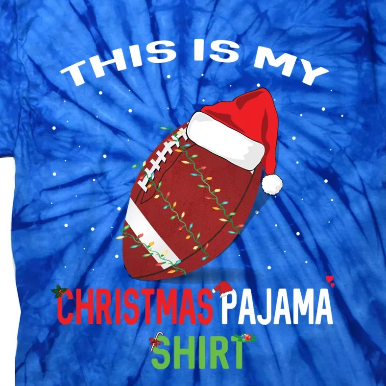 Football Christmas Gift Pajama Tee Family Matching 2020 Funny Gift Tie-Dye T-Shirt