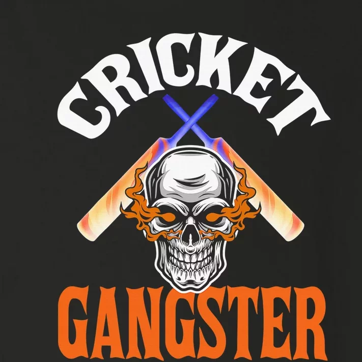 Funny Cricket Gangster Quote Cricket Player Toddler Long Sleeve Shirt