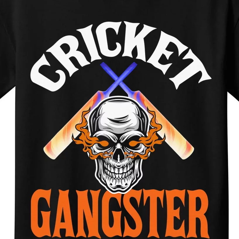 Funny Cricket Gangster Quote Cricket Player Kids T-Shirt