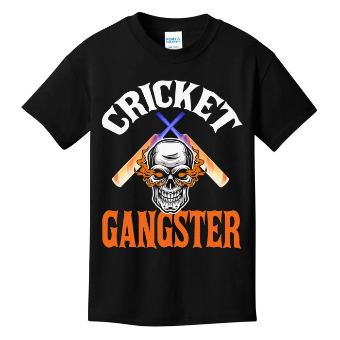 Funny Cricket Gangster Quote Cricket Player Kids T-Shirt