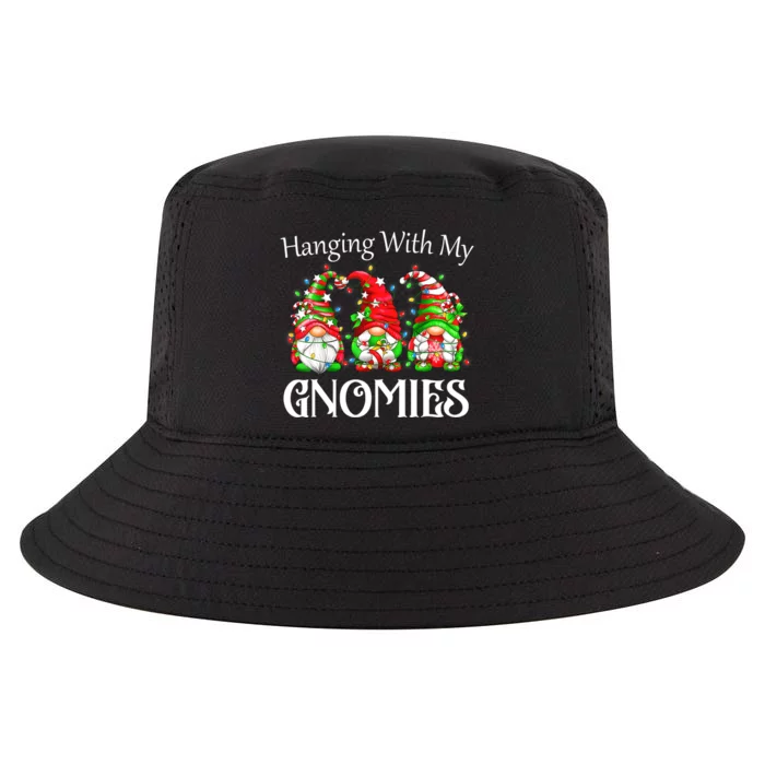 Funny Christmas Gnome Hanging With My Gnomies Family Pajamas Cool Comfort Performance Bucket Hat