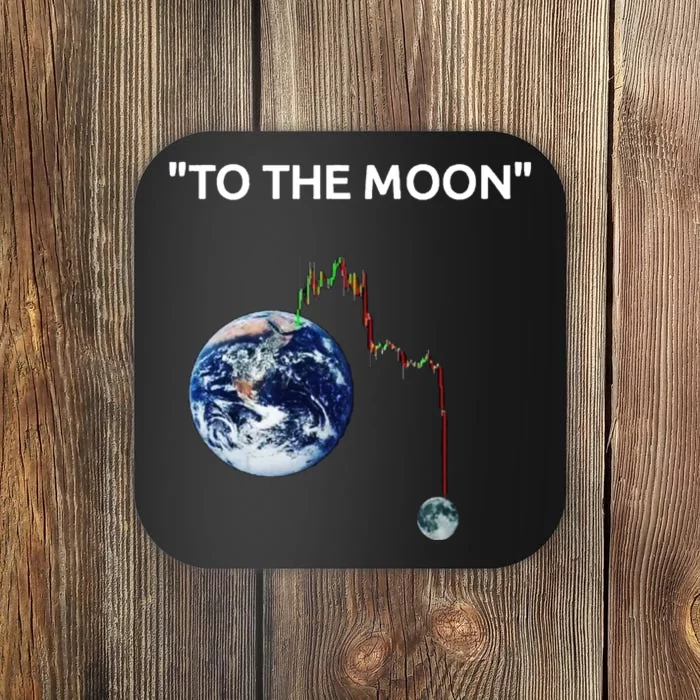 Funny Crypto Going Down To The Moon Coaster