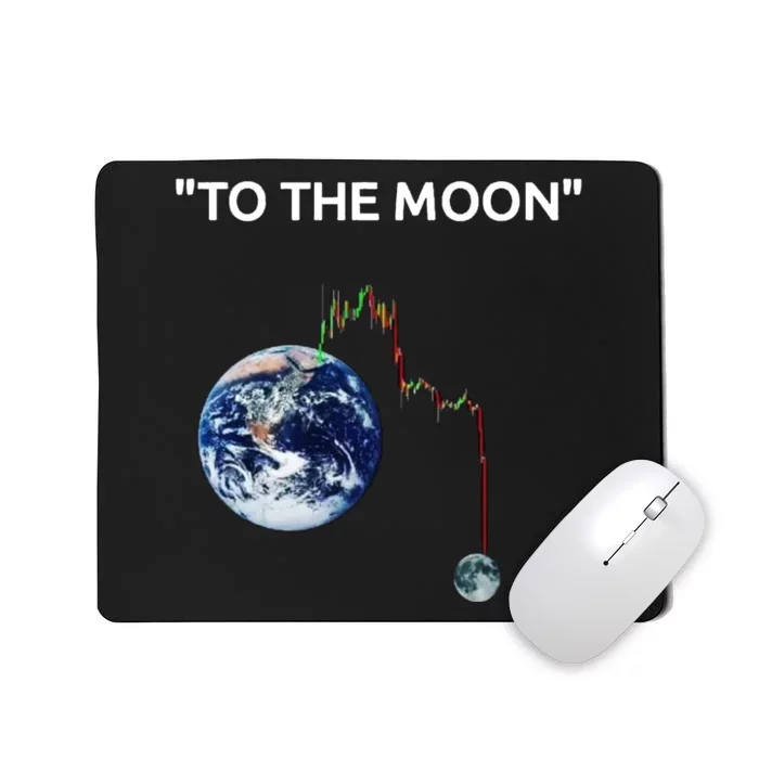 Funny Crypto Going Down To The Moon Mousepad