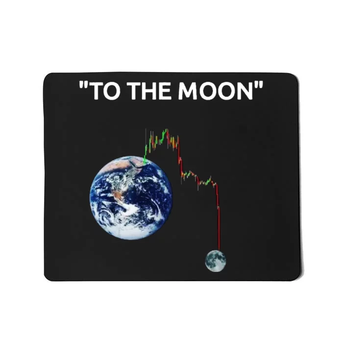 Funny Crypto Going Down To The Moon Mousepad