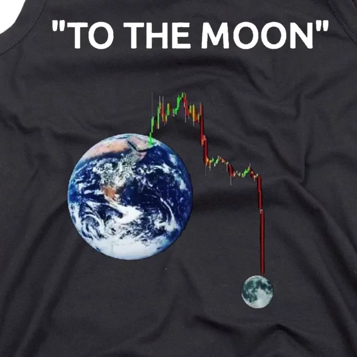 Funny Crypto Going Down To The Moon Tank Top