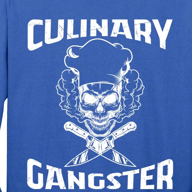 Funny Culinary Gangster Cool Cooking Guru Foodie Great Gift Tall Long Sleeve T-Shirt