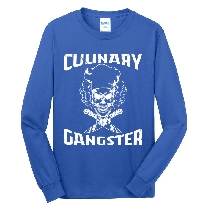 Funny Culinary Gangster Cool Cooking Guru Foodie Great Gift Tall Long Sleeve T-Shirt