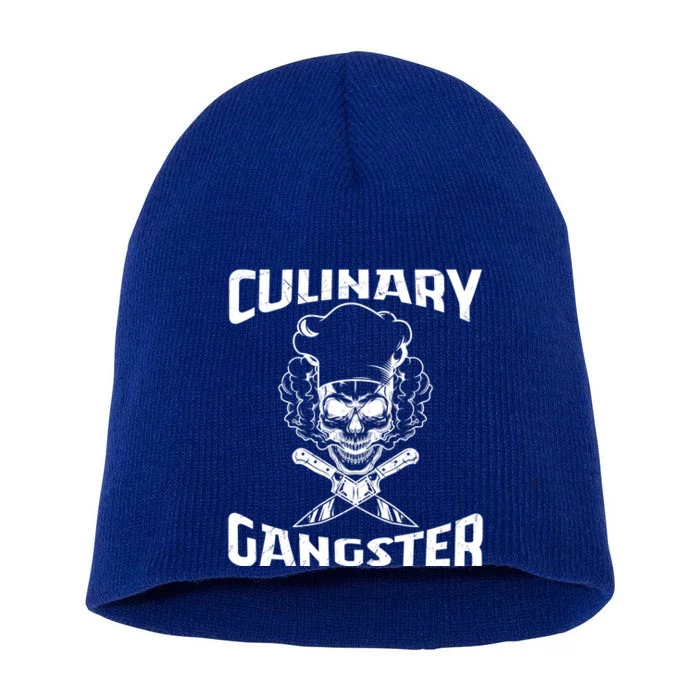 Funny Culinary Gangster Cool Cooking Guru Foodie Great Gift Short Acrylic Beanie