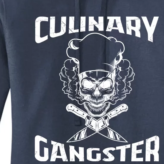 Funny Culinary Gangster Cool Cooking Guru Foodie Great Gift Women's Pullover Hoodie