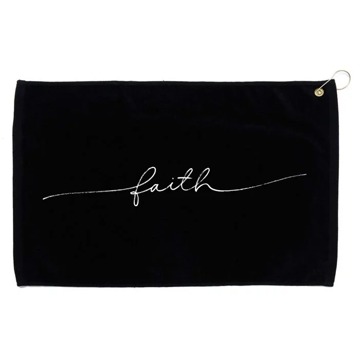 Faith Christianity Gift Grommeted Golf Towel