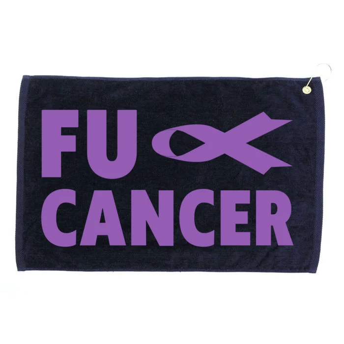 Fuck Cancer Gift Cute Gift Fu Testicular Cancer Awareness Funny Gift Grommeted Golf Towel