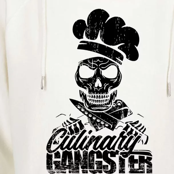 Funny Culinary Gangster Gift Womens Funnel Neck Pullover Hood