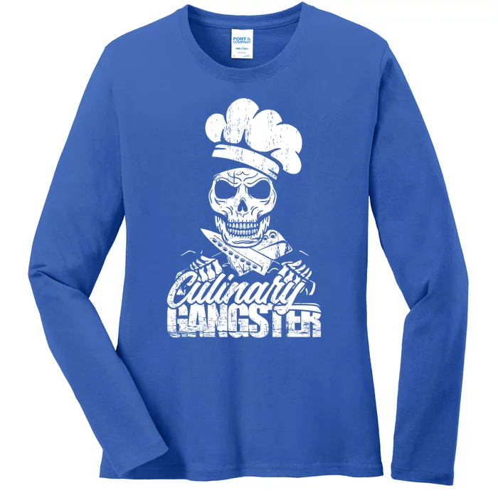 Funny Culinary Gangster Gift Ladies Long Sleeve Shirt