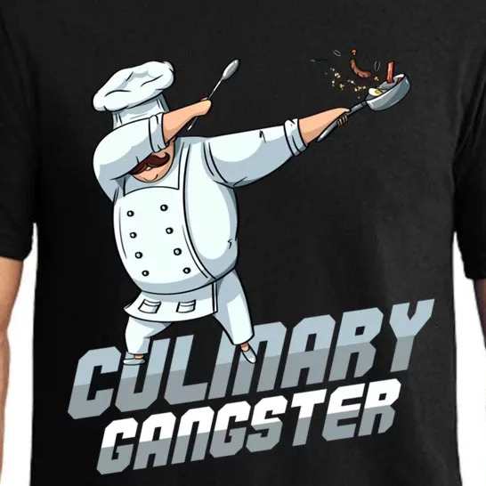 Funny Culinary Gangster Dabbing Chef Kitchen Cook Chef Cute Gift Pajama Set