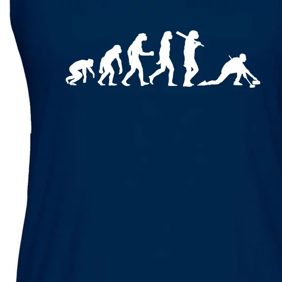 Funny Curling Gift For Men Women Curling Team Stone Player Ladies Essential Flowy Tank