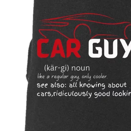 Funny Car Guy Definition  Sport Car Lover Car guy Mechanic Doggie 3-End Fleece Hoodie