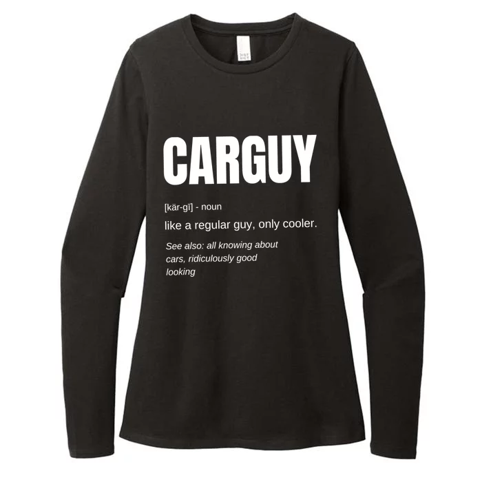 Funny Car Guy Funny Gift Car Guy Definition Womens CVC Long Sleeve Shirt