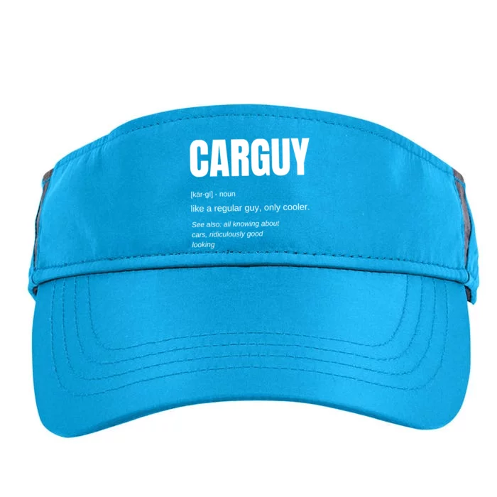 Funny Car Guy Funny Gift Car Guy Definition Adult Drive Performance Visor