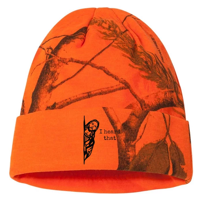 Funny Christian Gifts Heard That Jesus Christ Christianity Kati - 12in Camo Beanie