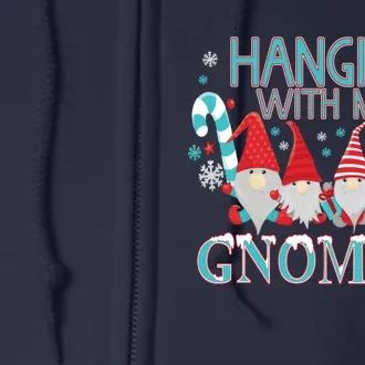 Funny Christmas Garden Gnome Gnomies Full Zip Hoodie