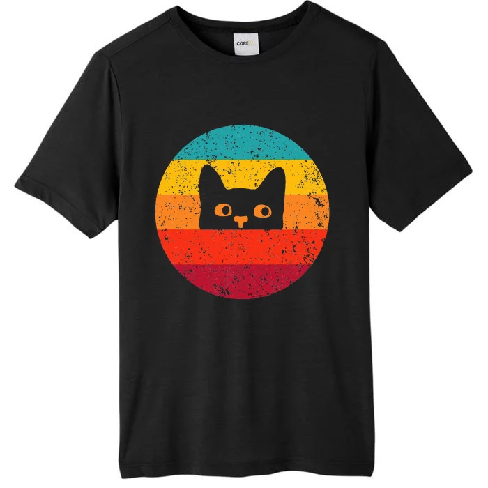 Funny Cat Gift Retro Vintage ChromaSoft Performance T-Shirt