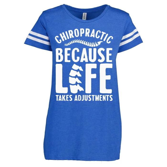 Funny Chiropractic Gift For Wo Chiropractic Assistant Enza Ladies Jersey Football T-Shirt