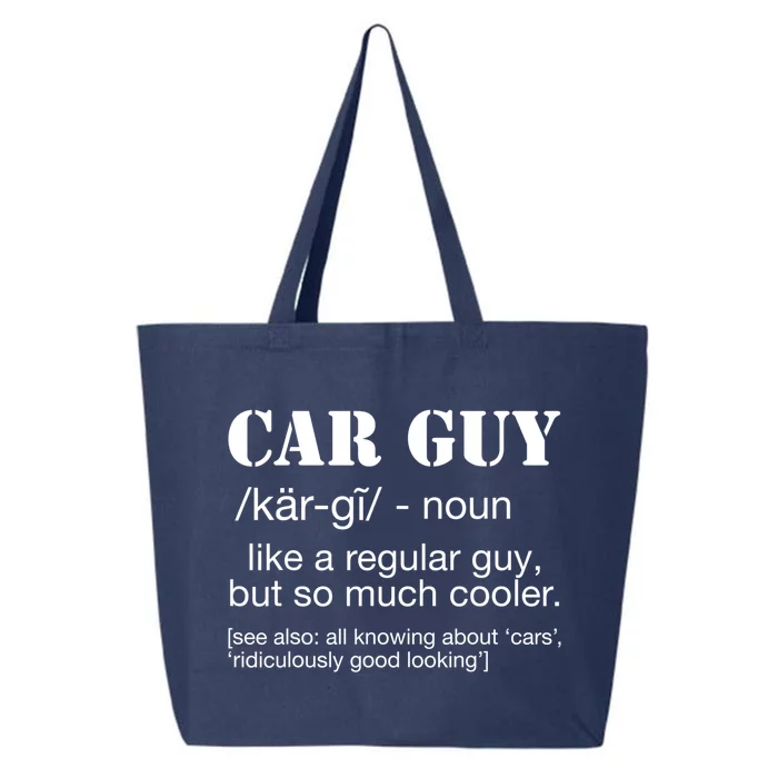 Funny Car Guy Cars Lover Racing Mechanics Car Guy Definition Meaningful Gift 25L Jumbo Tote