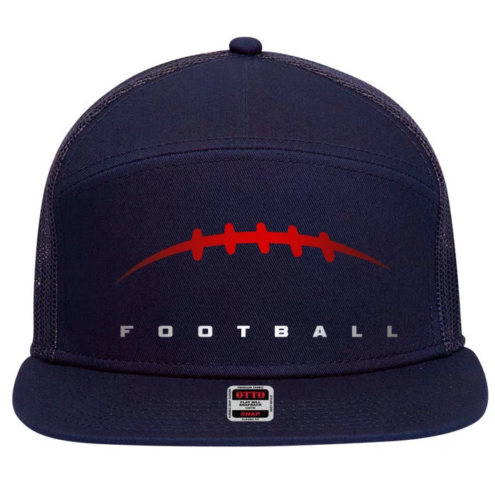 Football Cool Gift Football Great Gift 7 Panel Mesh Trucker Snapback Hat