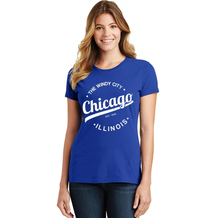 Funny Chicago Gift Windy City Tee Usa Metropolis Gift Women's T-Shirt