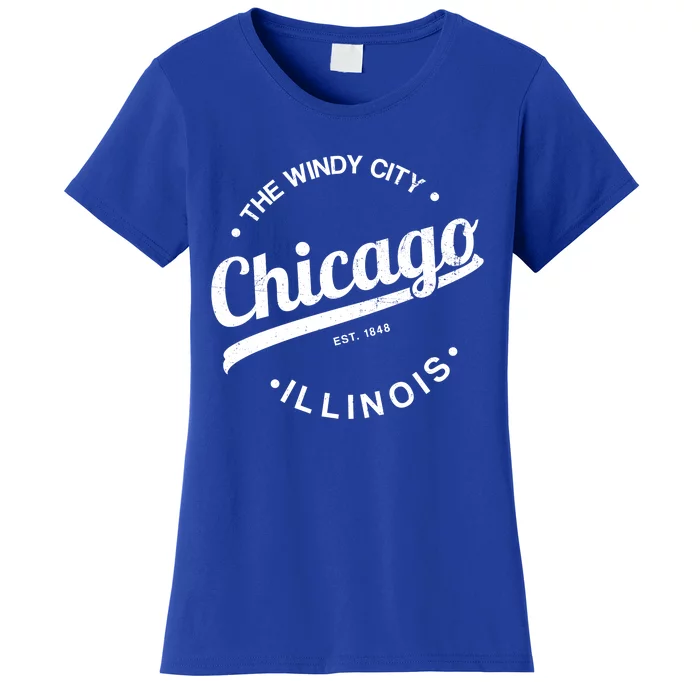 Funny Chicago Gift Windy City Tee Usa Metropolis Gift Women's T-Shirt