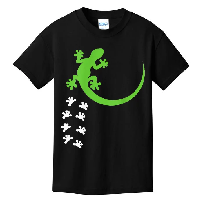 Fun Crested Gecko Eyelash Lizard Reptile Pet Herpetologist Kids T-Shirt