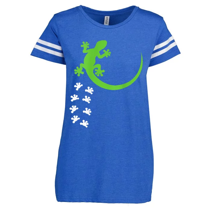 Fun Crested Gecko Eyelash Lizard Reptile Pet Herpetologist Enza Ladies Jersey Football T-Shirt