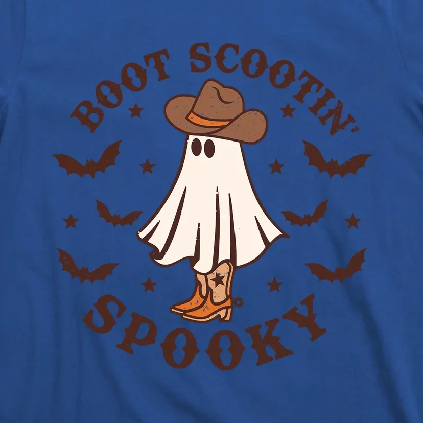 Funny Cow Ghost Boot Scooting Spooky Western Halloween Cute Gift T-Shirt