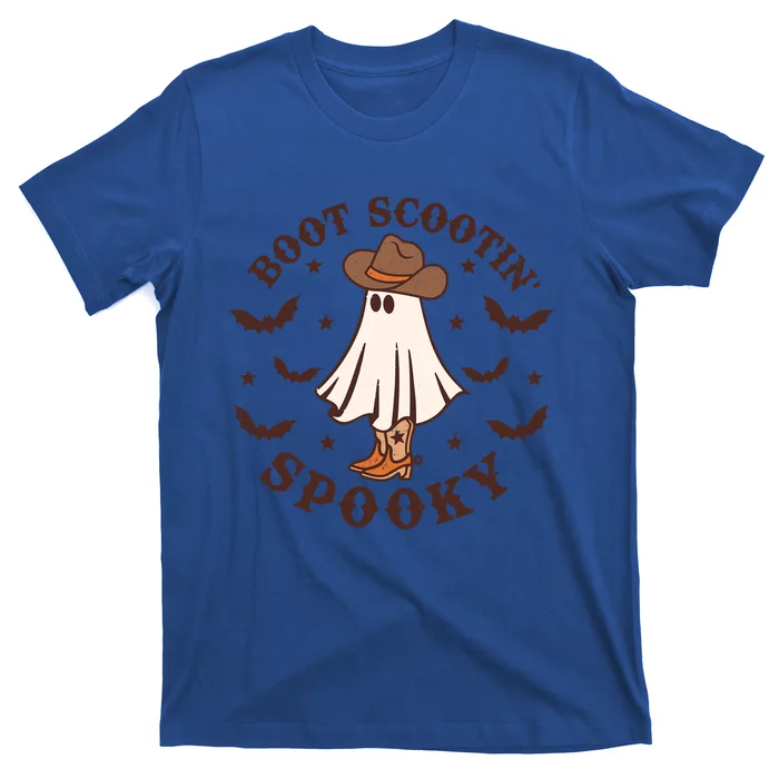 Funny Cow Ghost Boot Scooting Spooky Western Halloween Cute Gift T-Shirt