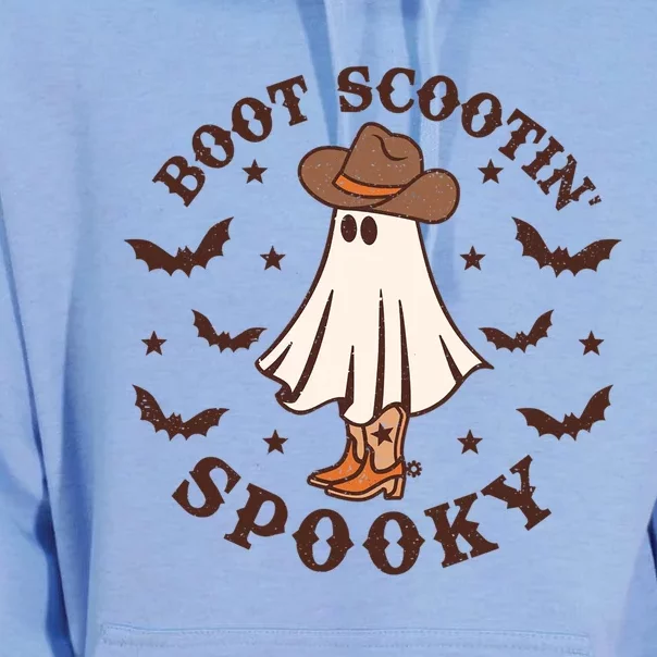 Funny Cow Ghost Boot Scooting Spooky Western Halloween Cute Gift Unisex Surf Hoodie