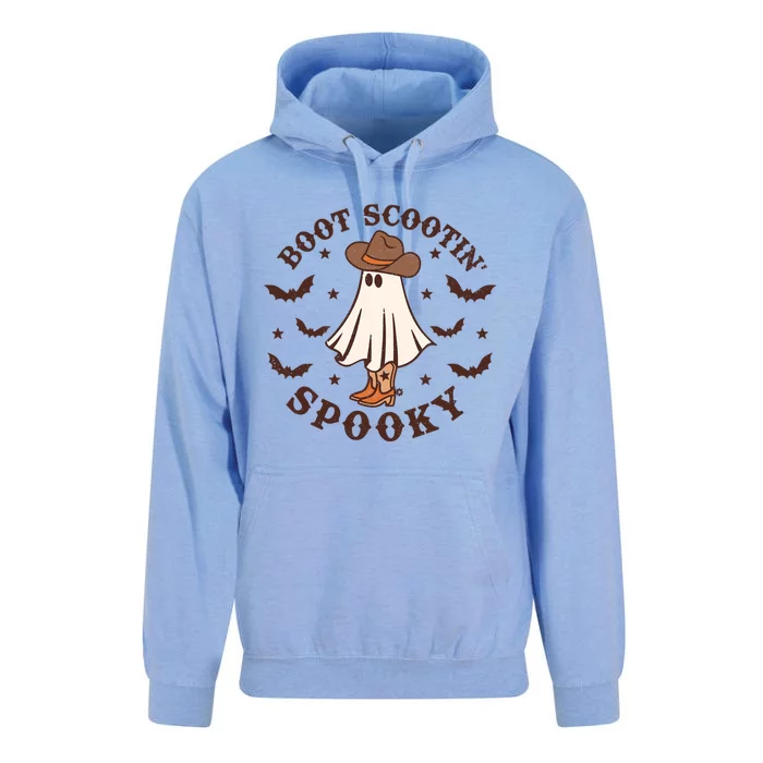 Funny Cow Ghost Boot Scooting Spooky Western Halloween Cute Gift Unisex Surf Hoodie